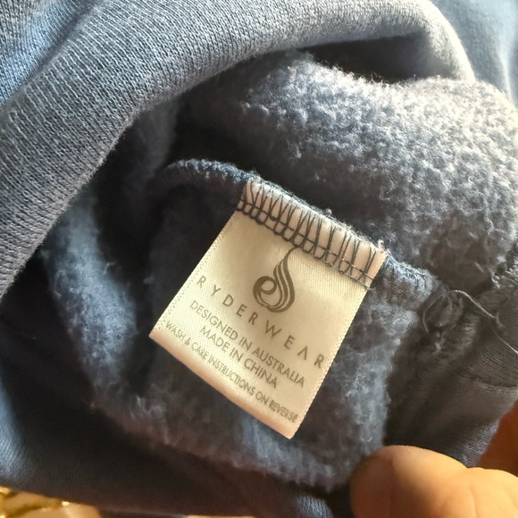 Ryderwear Blue Cropped Sweatshirt - Picture 4 of 6